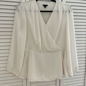 White blouse from Ann Taylor, size 6.